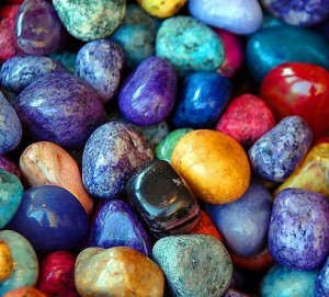 exotic pebbles